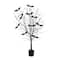 4ft. Pre-Lit Artificial Halloween Black Twig Tree with Bats and 50 Orange LED Lights